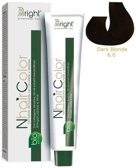 Permanent Hair Dye with Bio Extracts Nhair Bright 6.0 Dark Blonde 100ml