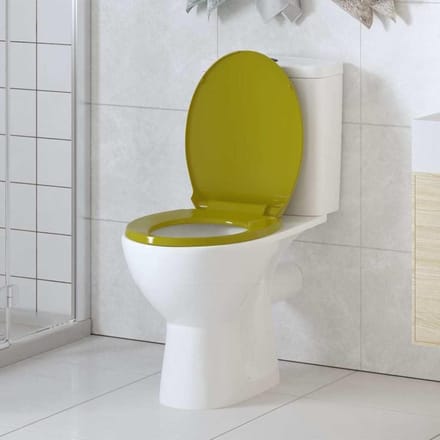 Toiletbril - WC-bril - Stil Sluiten - Quick Release - 425 x 35 cm - Groen