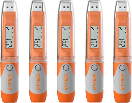Draagbare USB Temperatuur Data Logger met 32000 Punten - Automatische PDF Rapportage