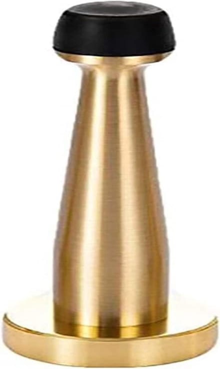 Deurstopper Koper - Deurhouder Wandmontage - Deur Open Houden - Anti-collision Rubber - 100mm - Goud