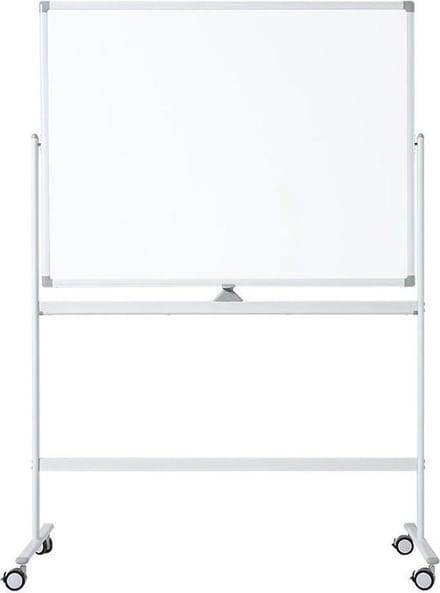 IVOL Verrijdbaar whiteboard - Dubbelzijdig en magnetisch - 120x180 cm - Wit
