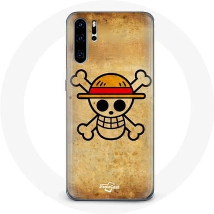 Coque pour Huawei P30 One Piece Manga Tete de Mort
