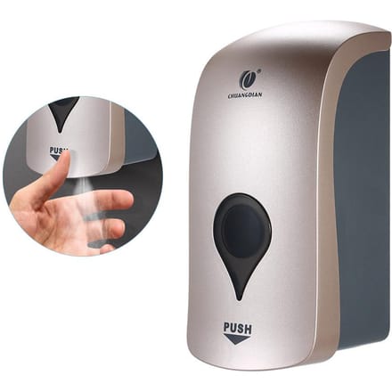CHUANGDIAN 1000ml Distributeur de Savon Mural Type Spray Porte-Savon Liquide Sans Rinçage Distributeurs pour or