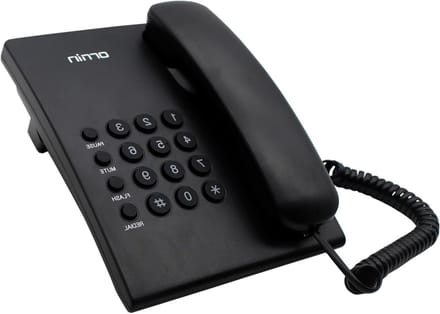 Vaste Telefoon - Bedraad Toestel - Thuis Bellen - Muur Monteerbaar - Niet Gespecificeerd - Zwart