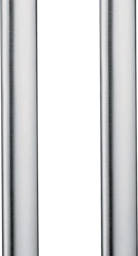 Hardbrass statief stoer RVS - 150cm hoog voor brievenbus
