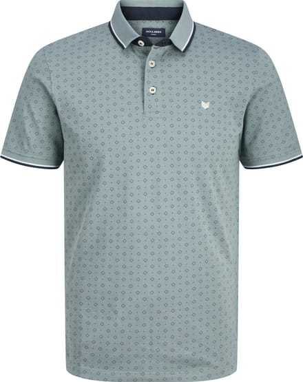 JACK&JONES - JPRPAULOS PLAY AOP BLU. SS POLO - Heren - Polo's