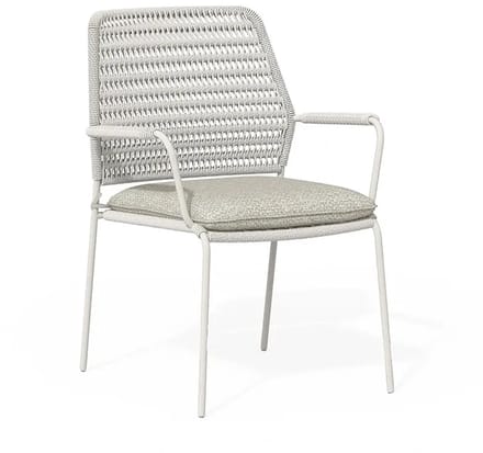 Tierra Outdoor David Dining Tuinstoel - Crème White