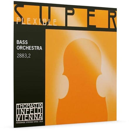 Thomastik Infeld TH-2883-2 double bass string D-2 1/2 (string length 96-97cm), rope core, chrome