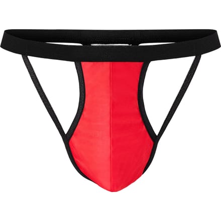 Amorable - Rood/Zwarte Herenstring - Opengewerkte Details Voorkant - One Size