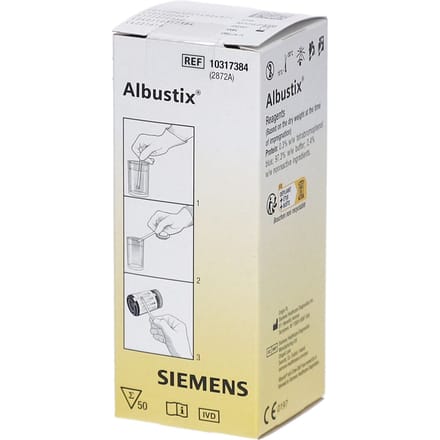 Albustix teststrips 50 Teststrips