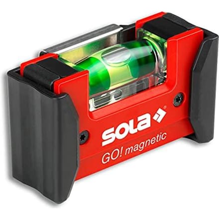 SOLA Compacte magnetische waterpas met clip [GO! Magnetische clip] Art.nr. 01621201