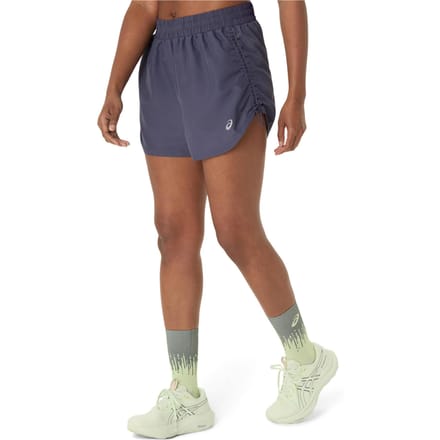 ASICS Nagino 4in Run Hardloopshorts Dames-blaugrau, blauw