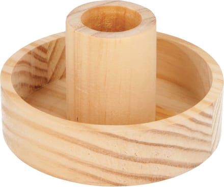 Houten kaarsenhouder rond 9 cm - Artemio