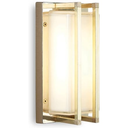 Moretti Luce Buitenwandlamp Ice Cubic 3413, messing natuur