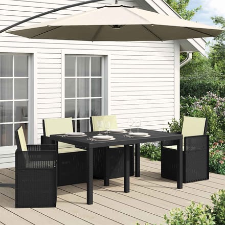vidaXL - Zitkussen - en - Rugkussen - Polyester - Crèmekleurig - 47 - x - 45 - x - 2 - cm
