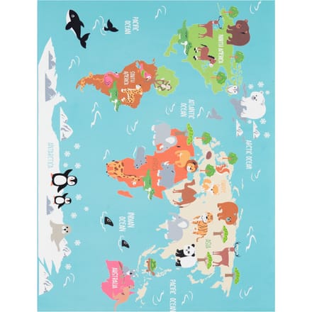 Kindertapijt Bini turquoise 100x200 cm