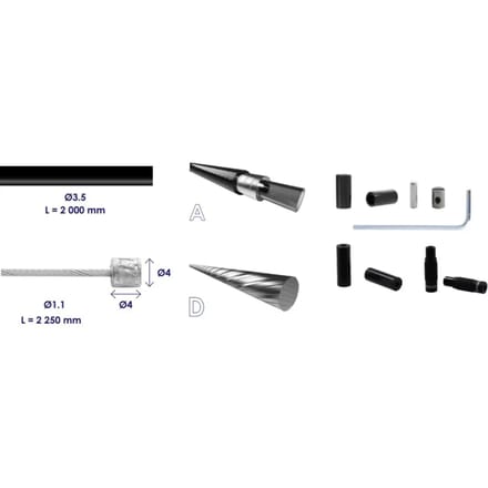 Onderhoudskit voor een telescopische zadelpen Elvedes SuperFLEX