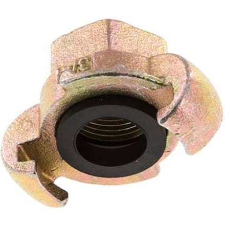 Gietijzer DN 20 DIN 3489 compressor klauwkoppeling Rp 3/4 inch Binnendraad