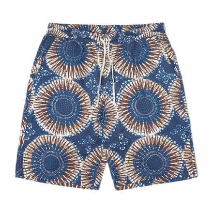 Shorts Universal Works Men Lumber Hokkoh Print Navy-Maat 30