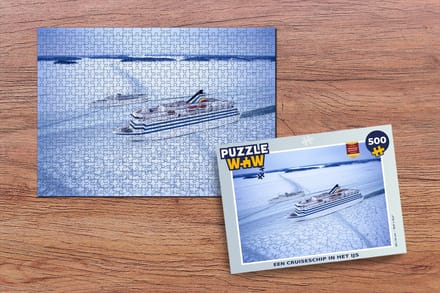 Puzzel Een Cruiseschip in het ijs - Legpuzzel - Puzzel 500 stukjes