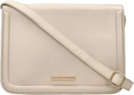 Fred De La Bretoniere Medium Crossbodytas / Schoudertas Dames - Leer - Lenny - Beige