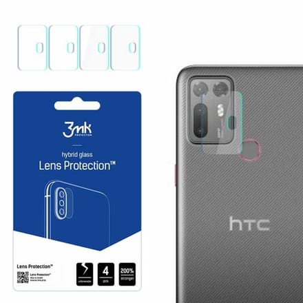 3MK Serie - Lenzen Bescherming - HTC Desire 20+ - Folie - 4 stuks