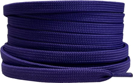 Platte schoenveters 8mm polyester Paars 90cm