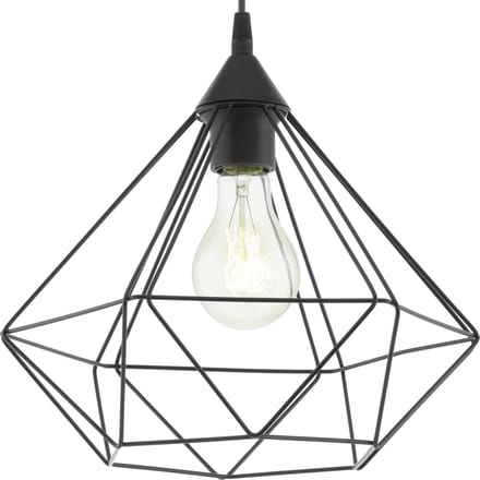 EGLO Tarbes Hanglamp - E27 - Ø 32,5 cm - Zwart