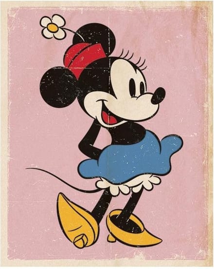 Minnie Mouse Poster Retro 40x50cm