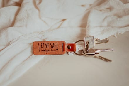 BolleToet - sleutelhanger Drive safe - vaderdag - cadeau voor hem