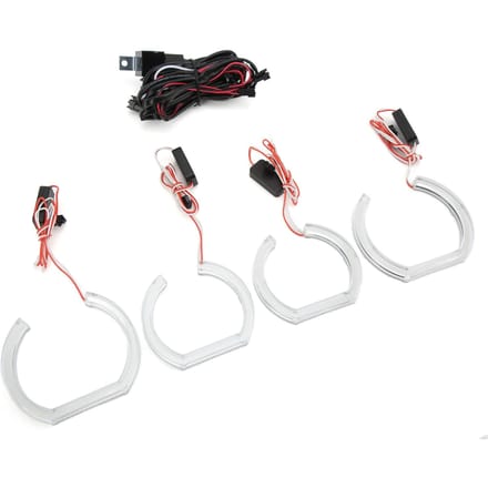 Auto LED Koplamp Angel Eyes Kit Wit voor DTM Stijl Vervanging voor E82 E88 E87 E81 2008‑2011 Xenon Koplamp white