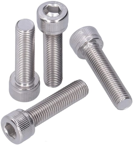 Set van 4 M10 Hex Bouten met Zeskantkop - A2 RVS - 1.25mm Fijn Gewinde Machinebevestigingen en Hardware