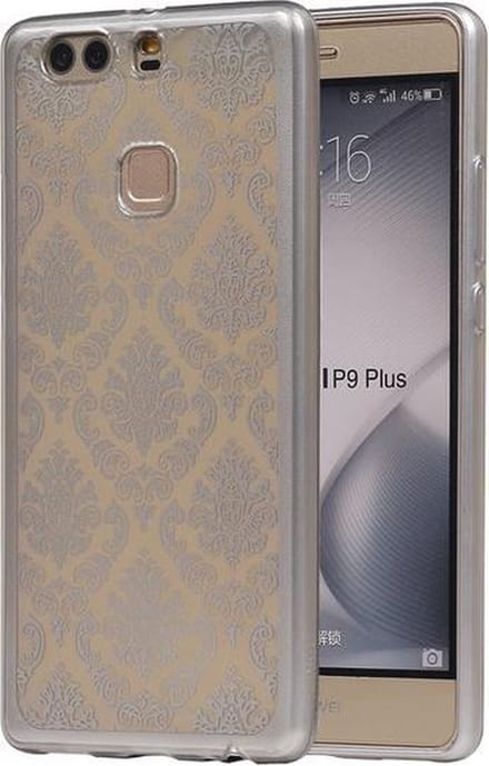 Zilver Brocant TPU back case cover hoesje voor Huawei P9 Plus