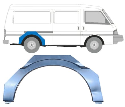 Reparatiepaneel achterspatbord voor Mazda E-Serie 1984-1998 / Rechts