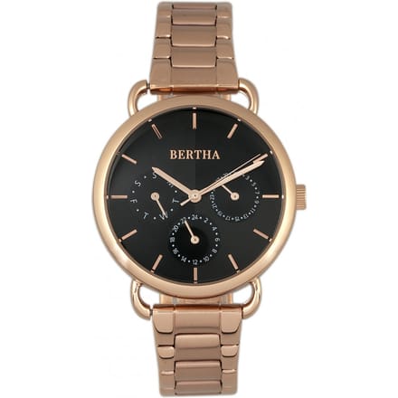 Bertha Gwen armbandhorloge met dag/datum