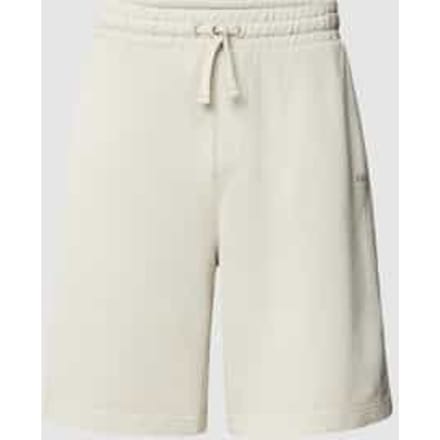 Regular fit sweatshorts met labelstitching