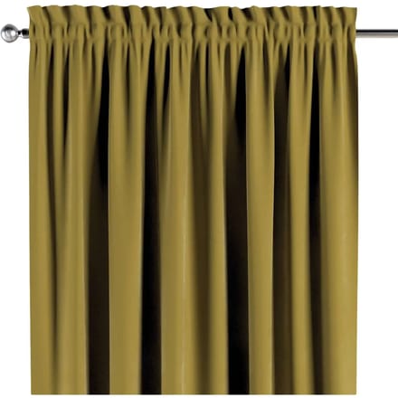Gordijn met split en volants Yellow Tipi Posh Velvet