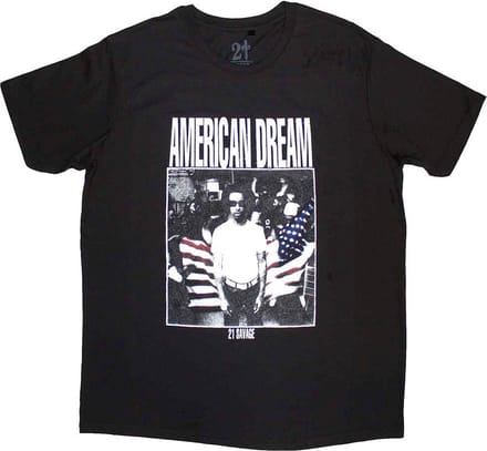 21 Savage - American Dream Heren T-shirt - M - Zwart
