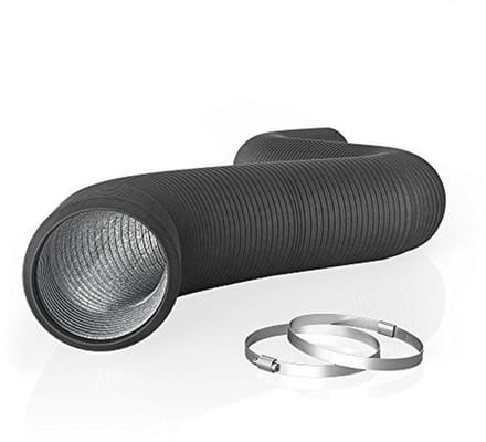 Flexibele Dubbellaags Aluminium Ventilatiekanaal 10,16 cm - 7,6 m voor Verwarming, Koeling en Ventilatie