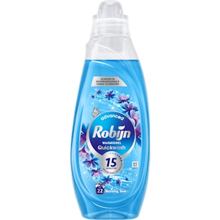 Robijn Advanced Quickwash Vloeibaar Wasmiddel Morning Dew 22 Wasbeurten 837 ml