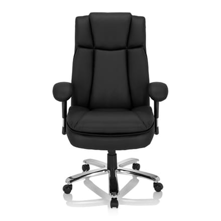 Zware bureaustoel / Bureaustoel BUILDER XXL I Kunstleder zwart hjh OFFICE