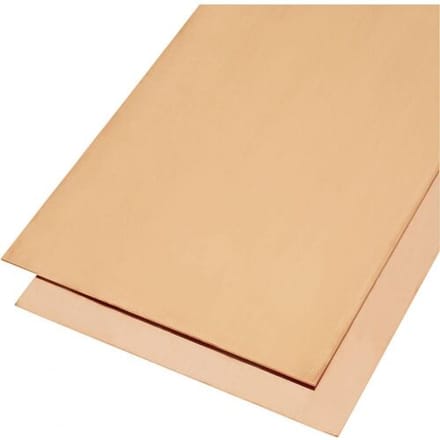 Reely Koper Blik (l x b) 400 mm x 200 mm 0.8 mm 1 stuk(s)