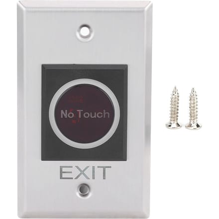 Interrupteur à capteur infrarouge, bouton de rétroéclairage LED non tactile, système de contrôle d'accès DC12V white