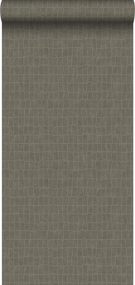 ESTAhome behang krokodillenhuid beige - 53 cm x 10.05 m - 139185