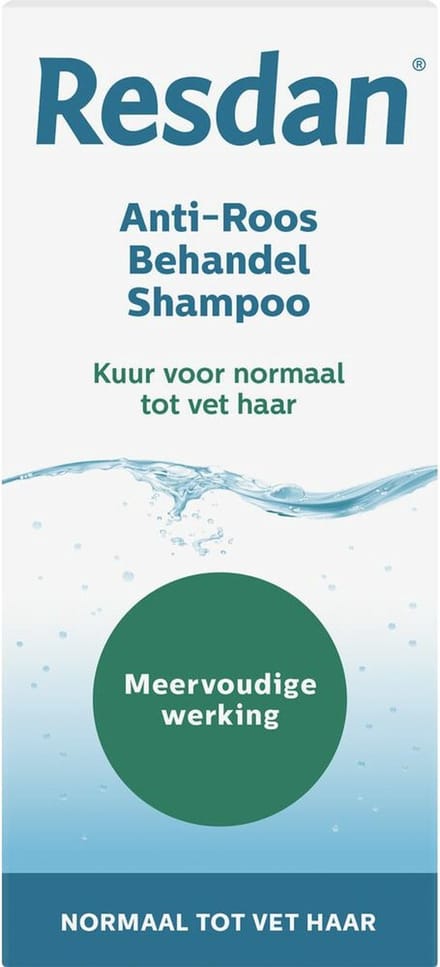 Resdan Anti-Roos Shampoo Normaal tot Vet Haar 6 x 125 ml