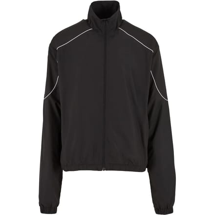 Urban Classics - Piped Panel Trainings jacket - M - Zwart