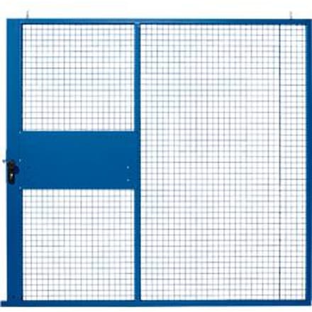 Schuifdeur, voor gaas scheidingswandsysteem, B 2238 x H 2110 mm, blauw