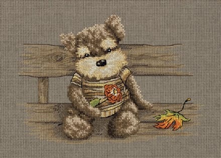 Borduurpakket Pluche Hond - Panna