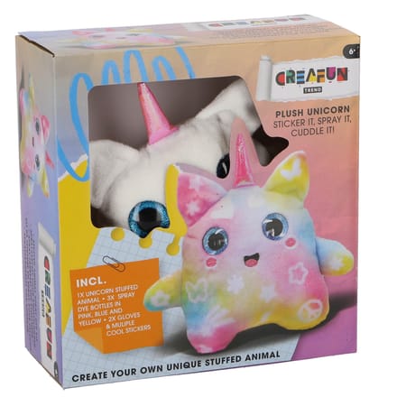 KiddyGo unicorn hobbyset spray dye knutselset voor kinderen.