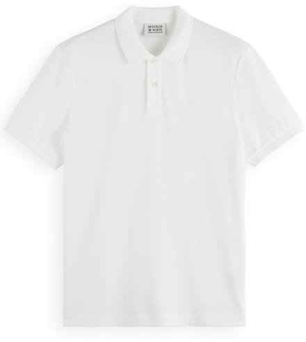 Scotch And Soda Core Piqué Polo Wit - Maat XL - Heren